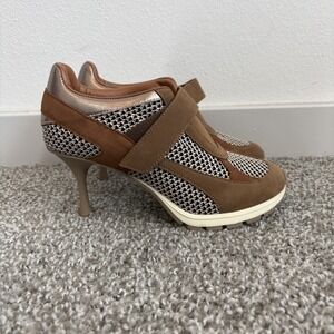 SNEEX The Tepper Beige Hy Heels Size 6 Women's Sneakers Pumps Spain Mesh Leather